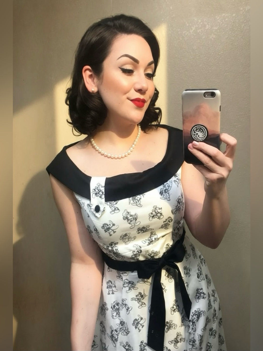 RARE Disney Dress Shop Mickey Mouse Sketch Dress